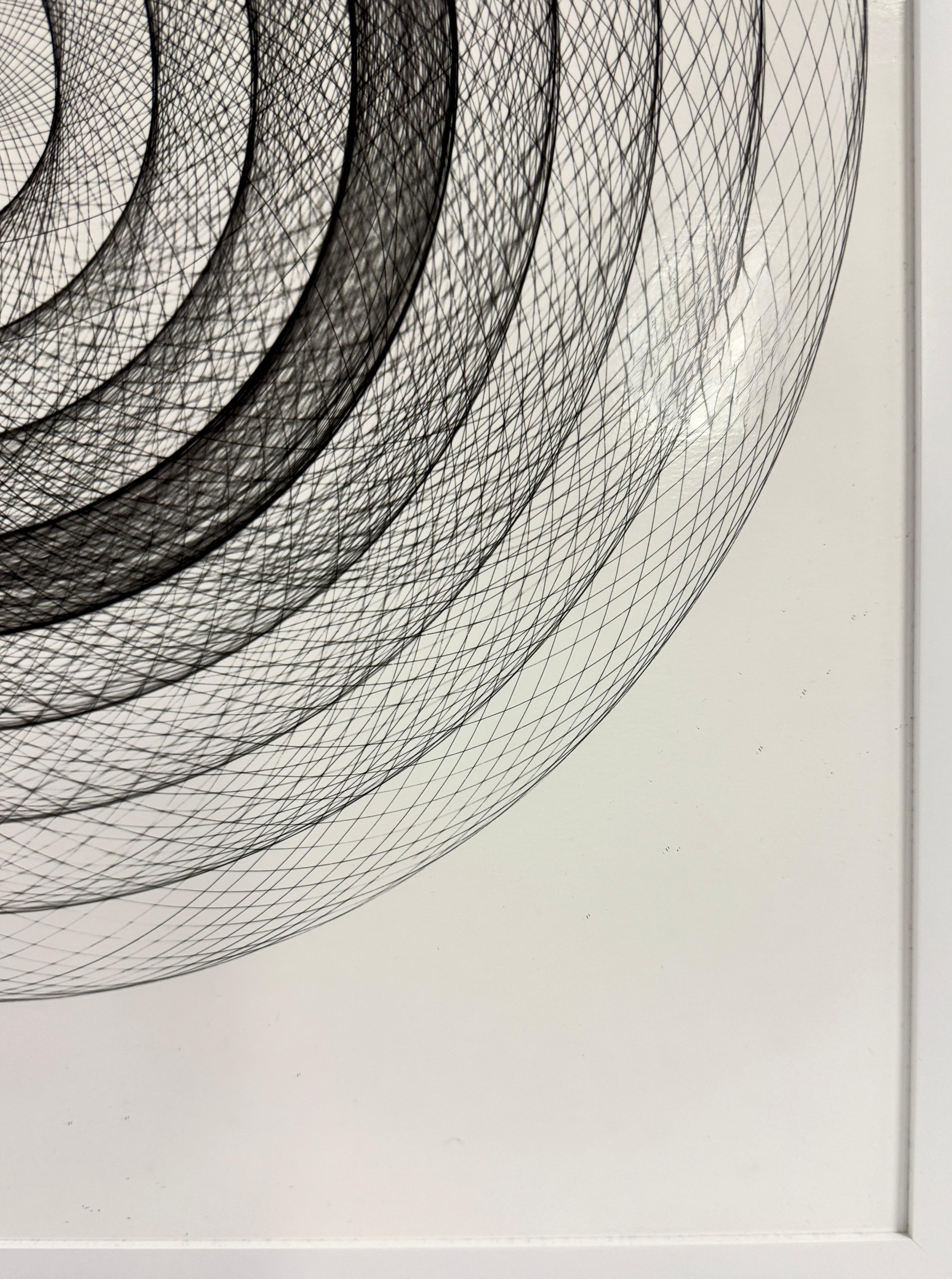 Black & White Photograph, Gelatin Silver Print, Abstract Geometric Circles For Sale 4