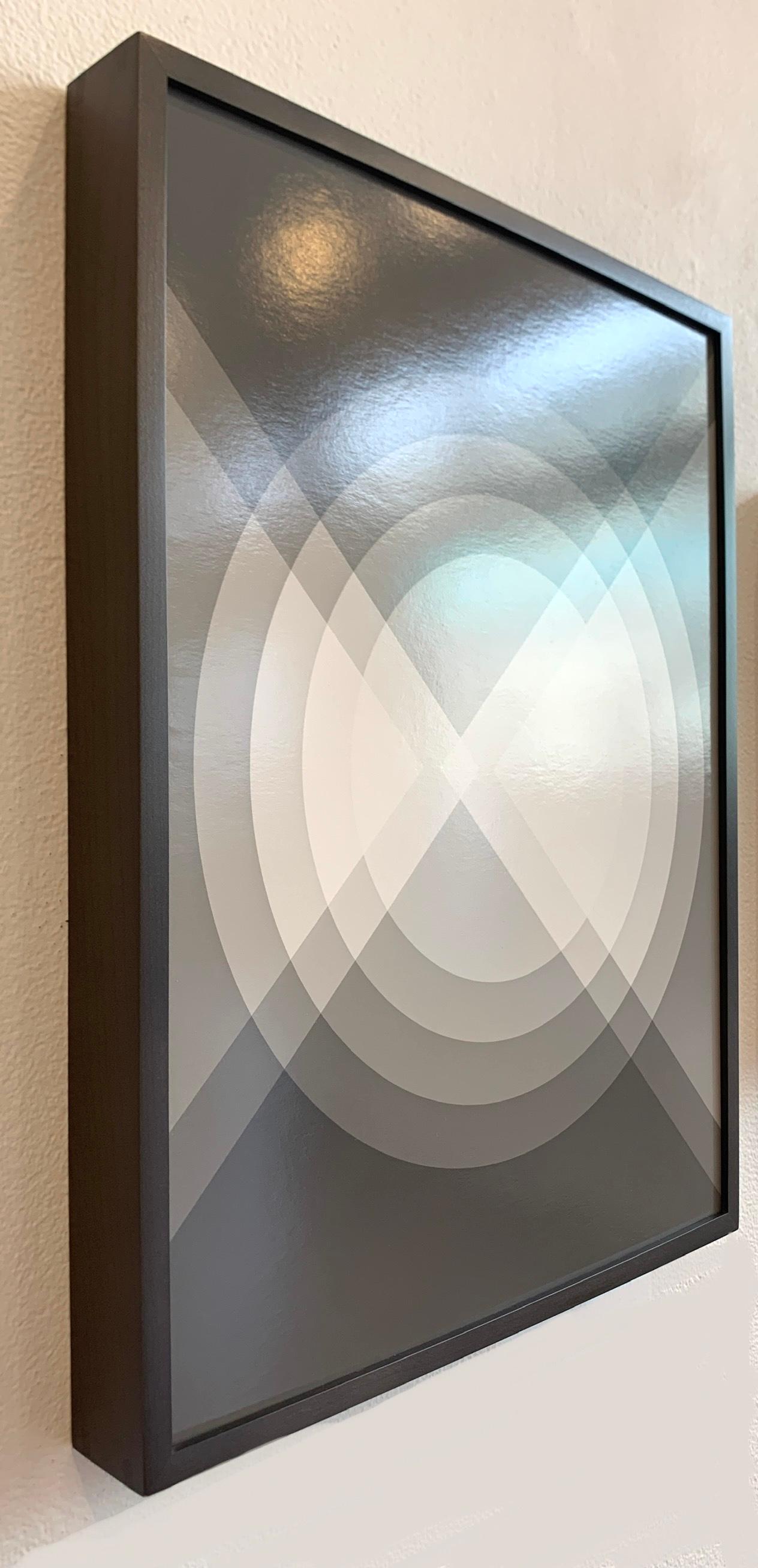 Framed geometric black & white Unique Silver Gelatin Print 