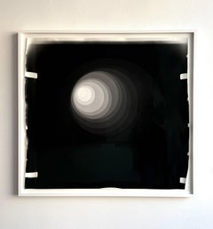 Black and White Photograph, Abstract, Circles, Geometric, Framed, 2020
