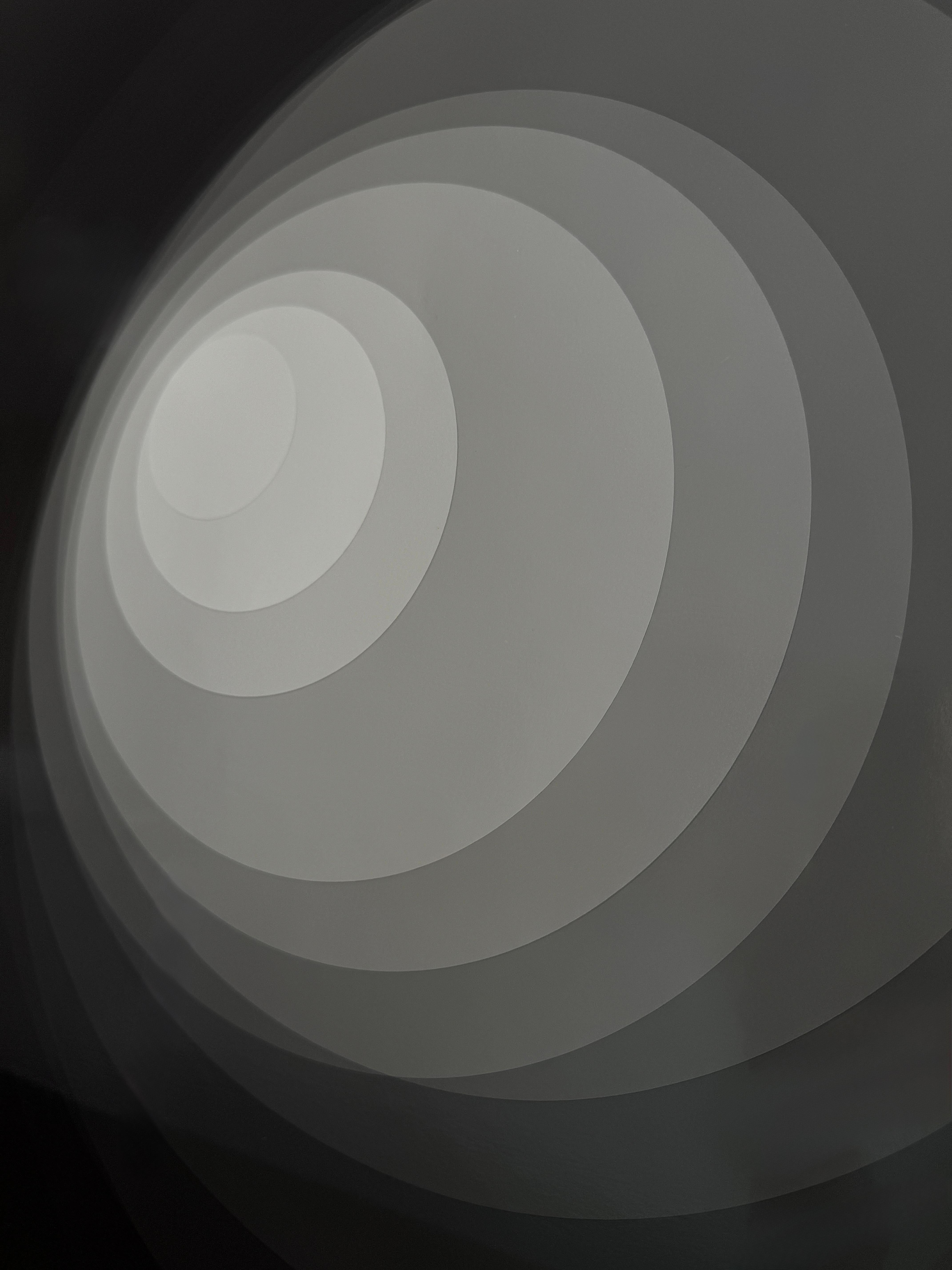 Large Black and White Abstract Photo, Circles, Geometric, Framed, 2020 For Sale 5