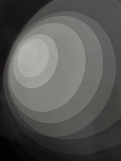 Black and White Photograph, Abstract, Circles, Geometric, Framed, 2020