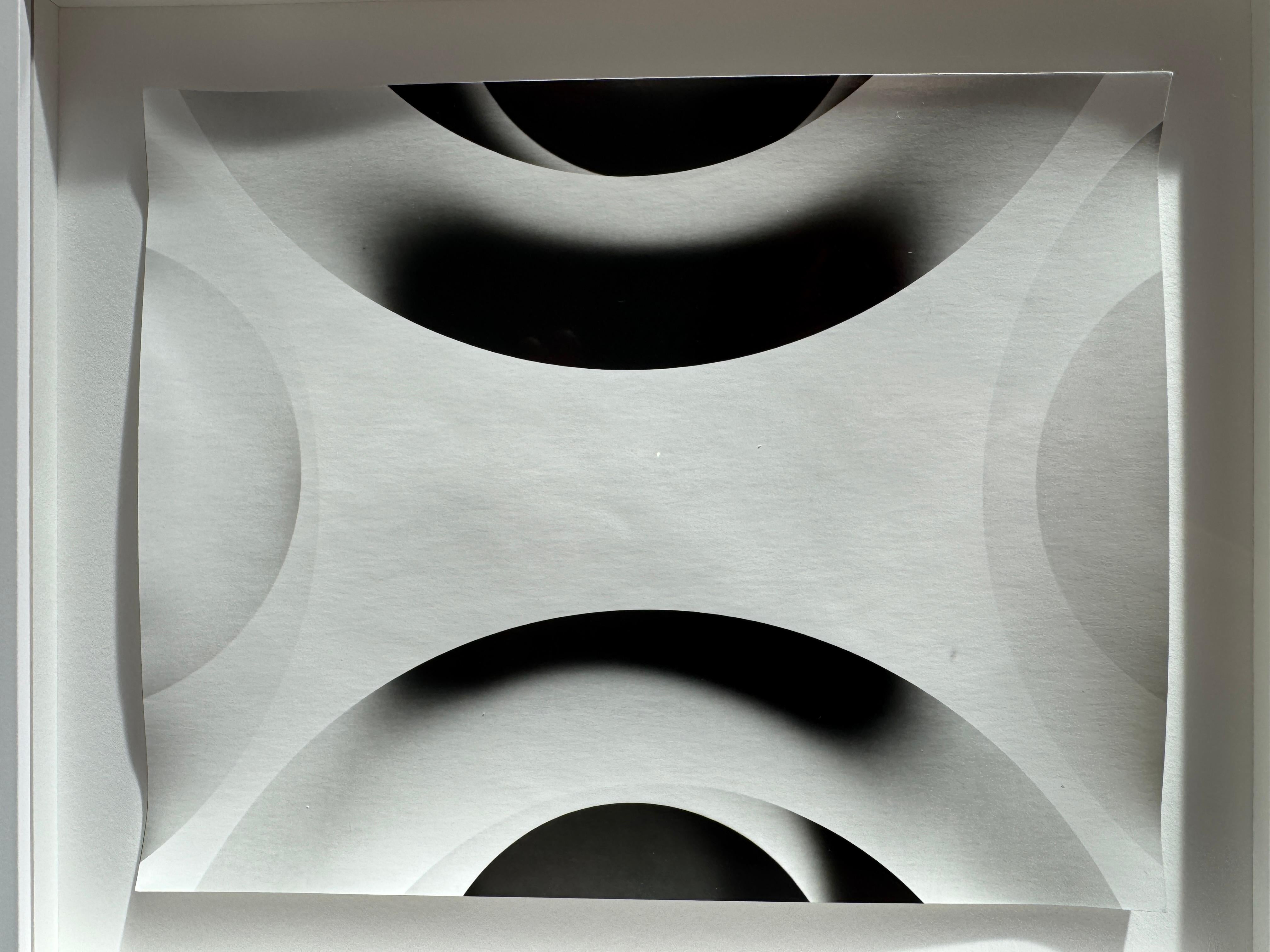Black and White Photograph, Abstract Geometric, Small Framed For Sale 8