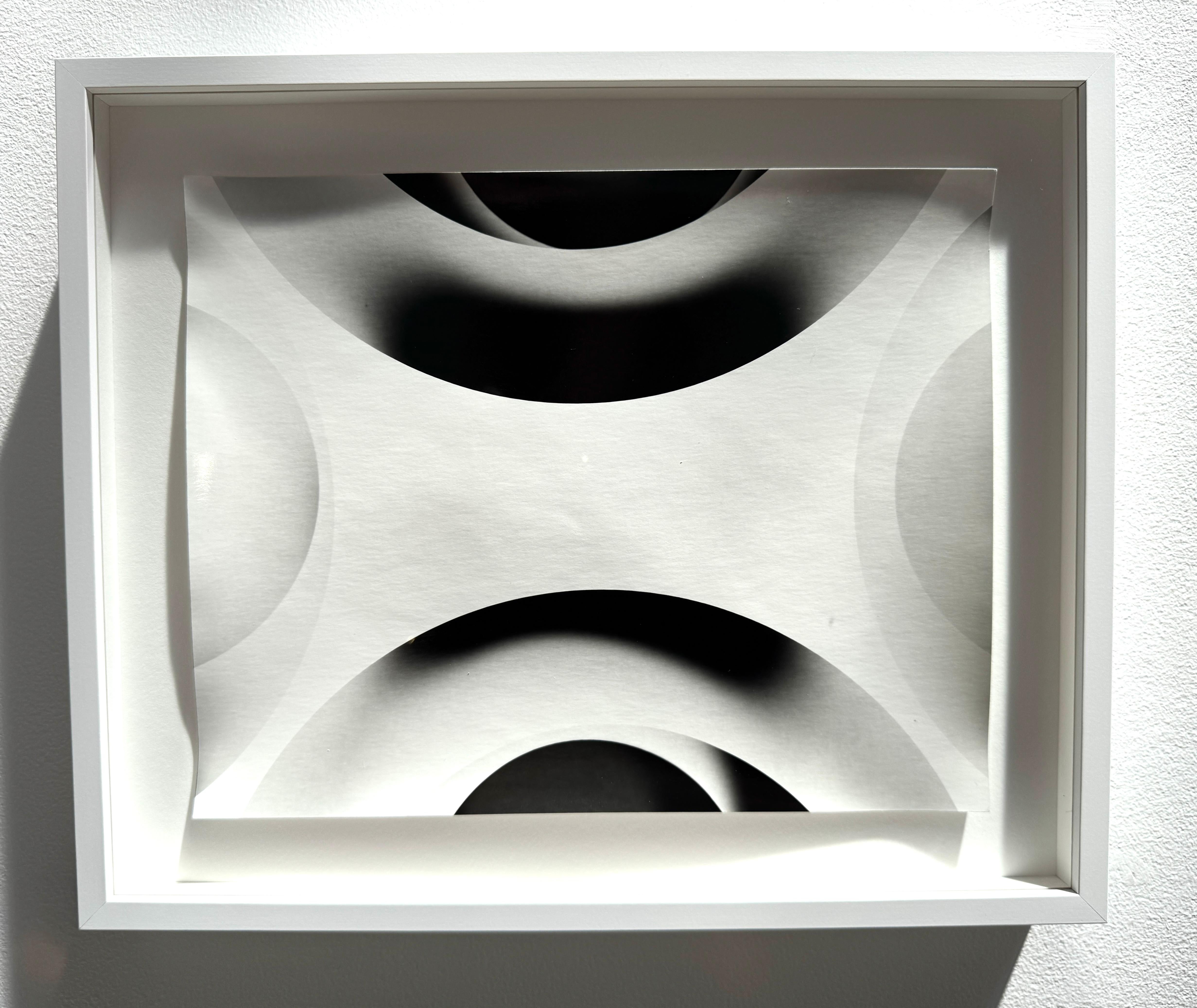 Black and White Photograph, Abstract Geometric, Small Framed For Sale 6