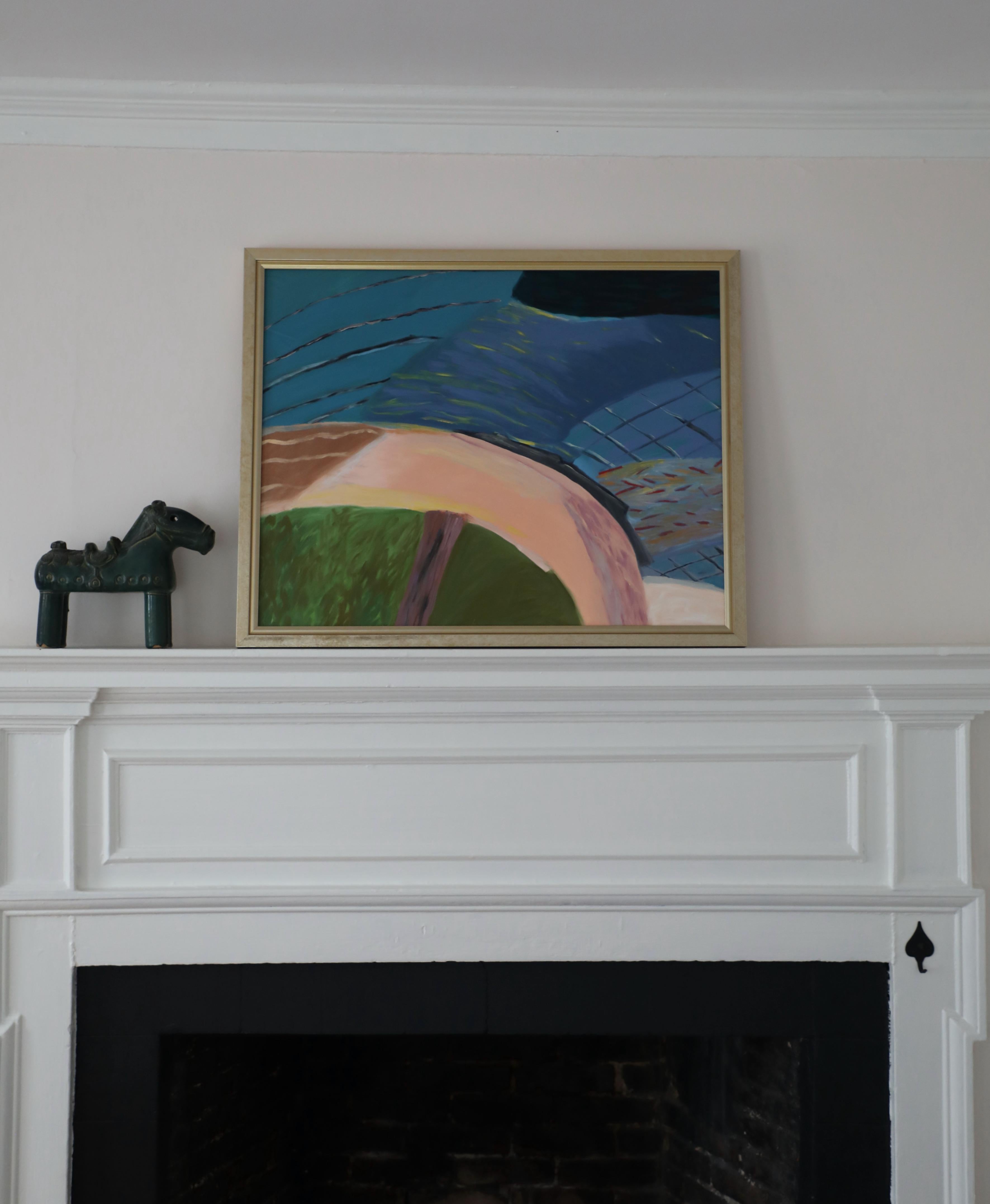 Betsy Margolius, Oil on Paper Laid to Board, 