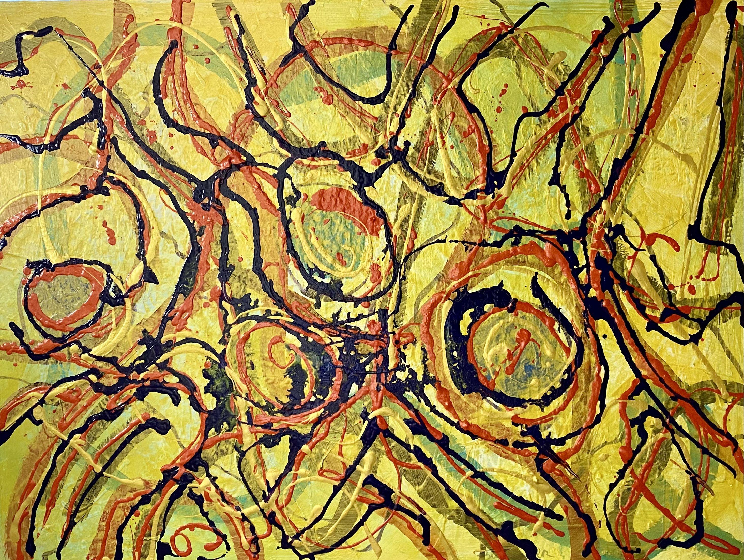 Viaje salvaje, Pintura, Acrílico sobre lienzo - Painting de Betsy Miller