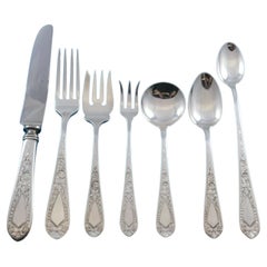 Betsy Patterson Engraved by Stieff Sterling Silver Flatware Set 8 Service 69 Pcs