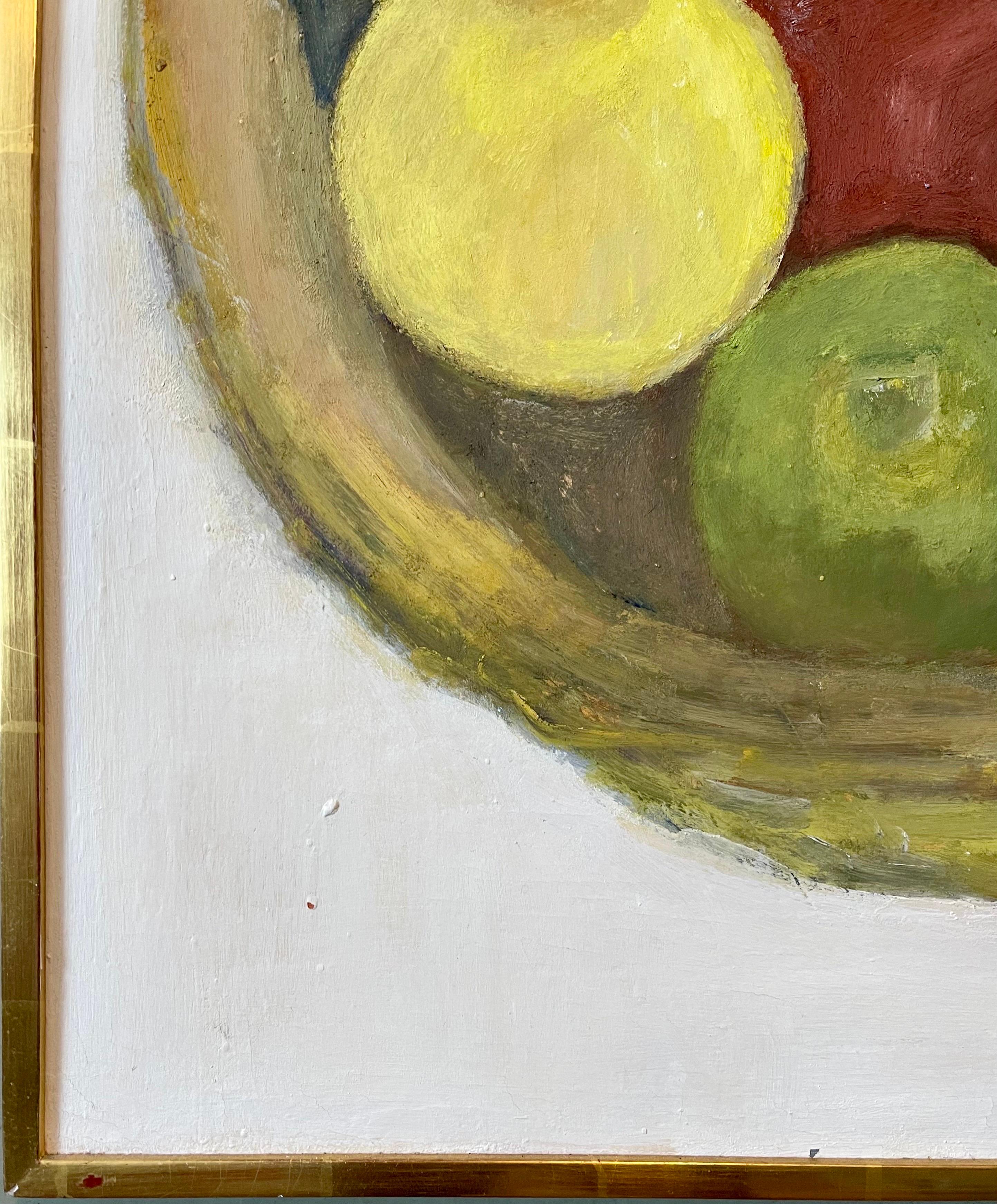 Apple Still Life Oil Painting Betsy Podlach American Post Feminist Modernist Art For Sale 6