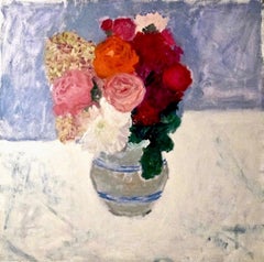 'Colorful bloom', huile sur toile de Betsy Podlach