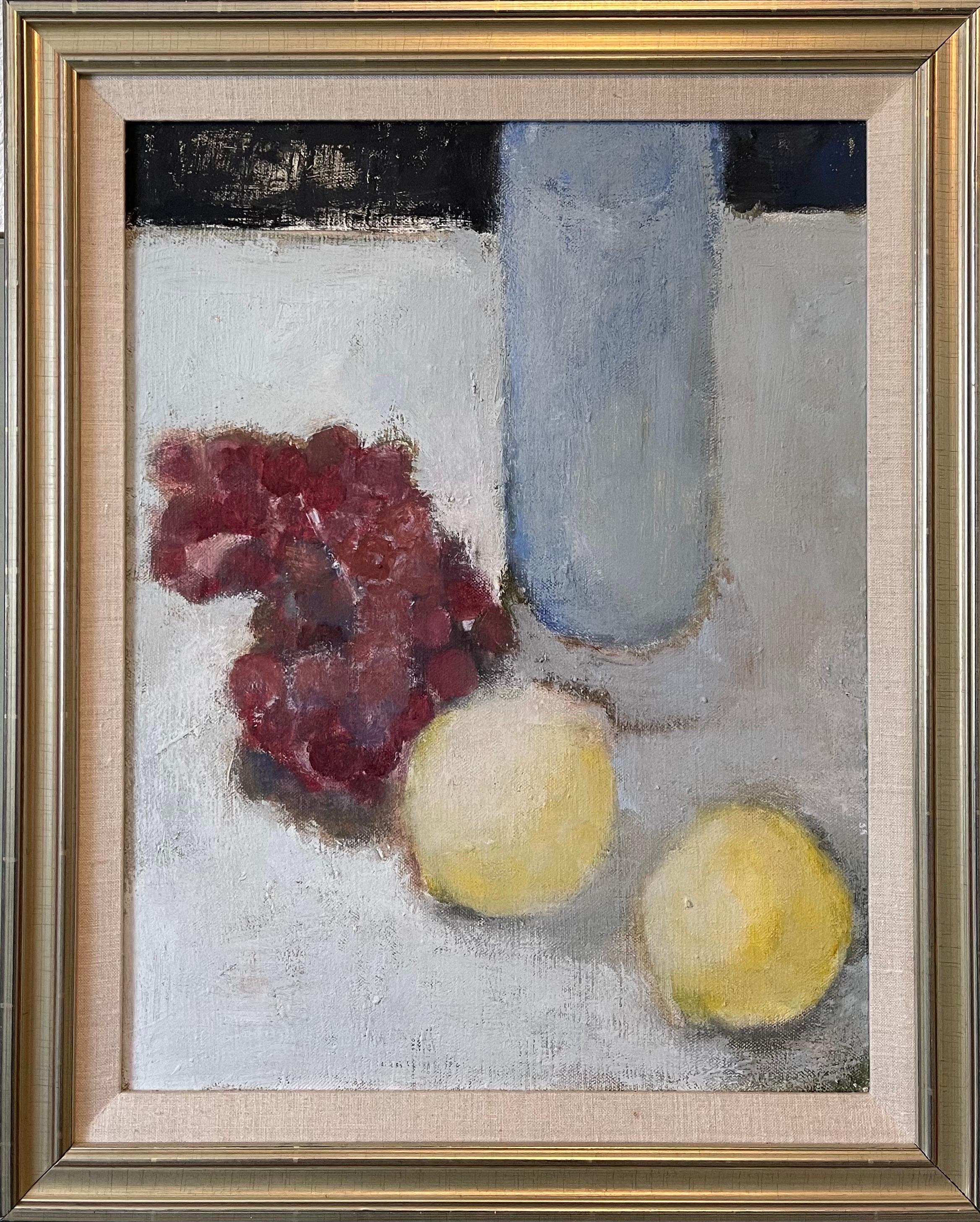 Fruit Still Life Oil Painting Betsy Podlach American Post Feminist Modernist Art For Sale 3