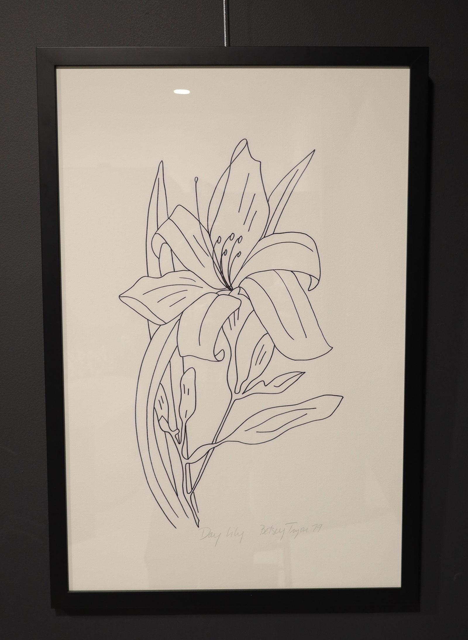 Mid-Century Modern Betsy Tryon Framed Botanical, Dtd 1978 'Sold Individually' For Sale