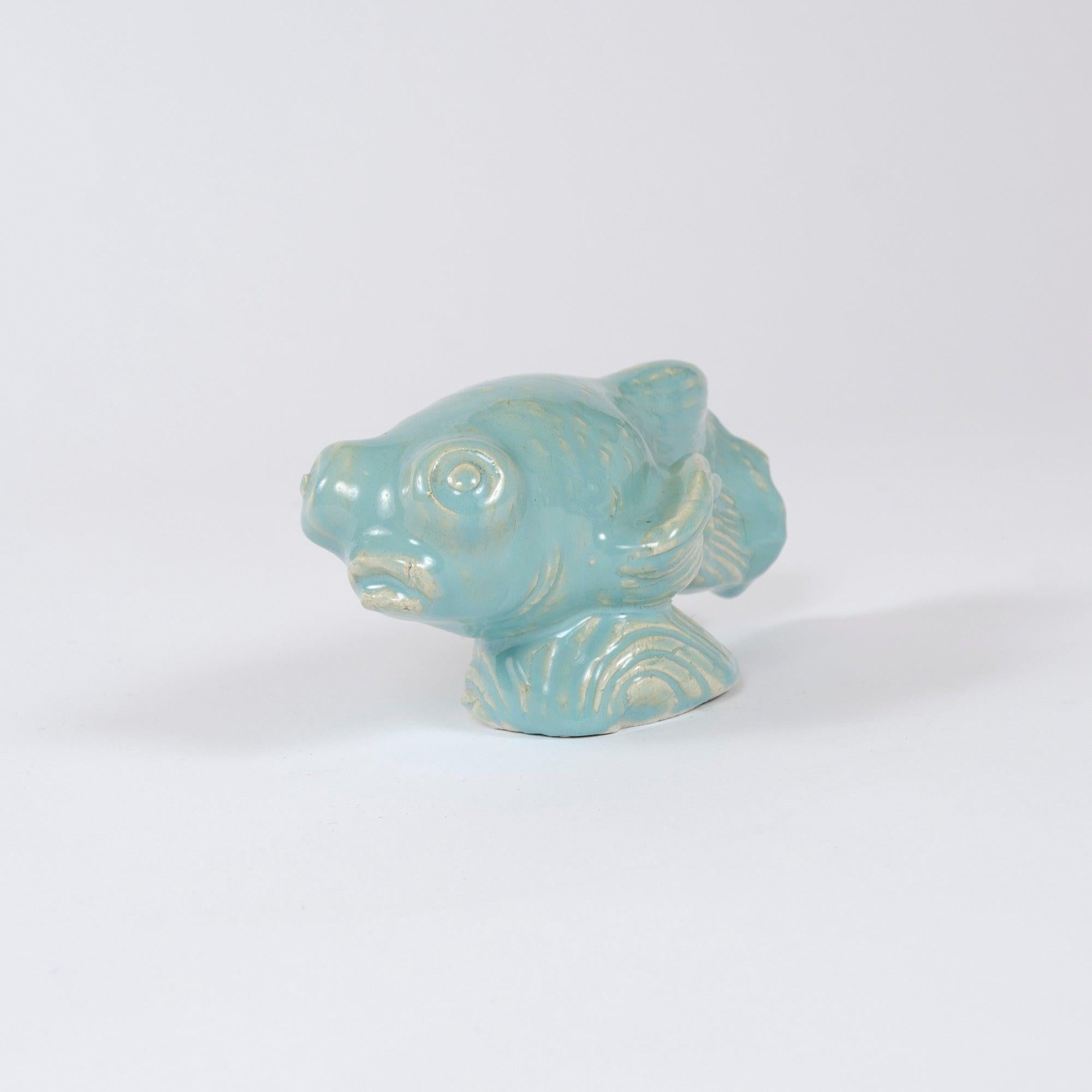 Escultura de pez Betta de Michael Schilkin para Arabia Finlandés en venta
