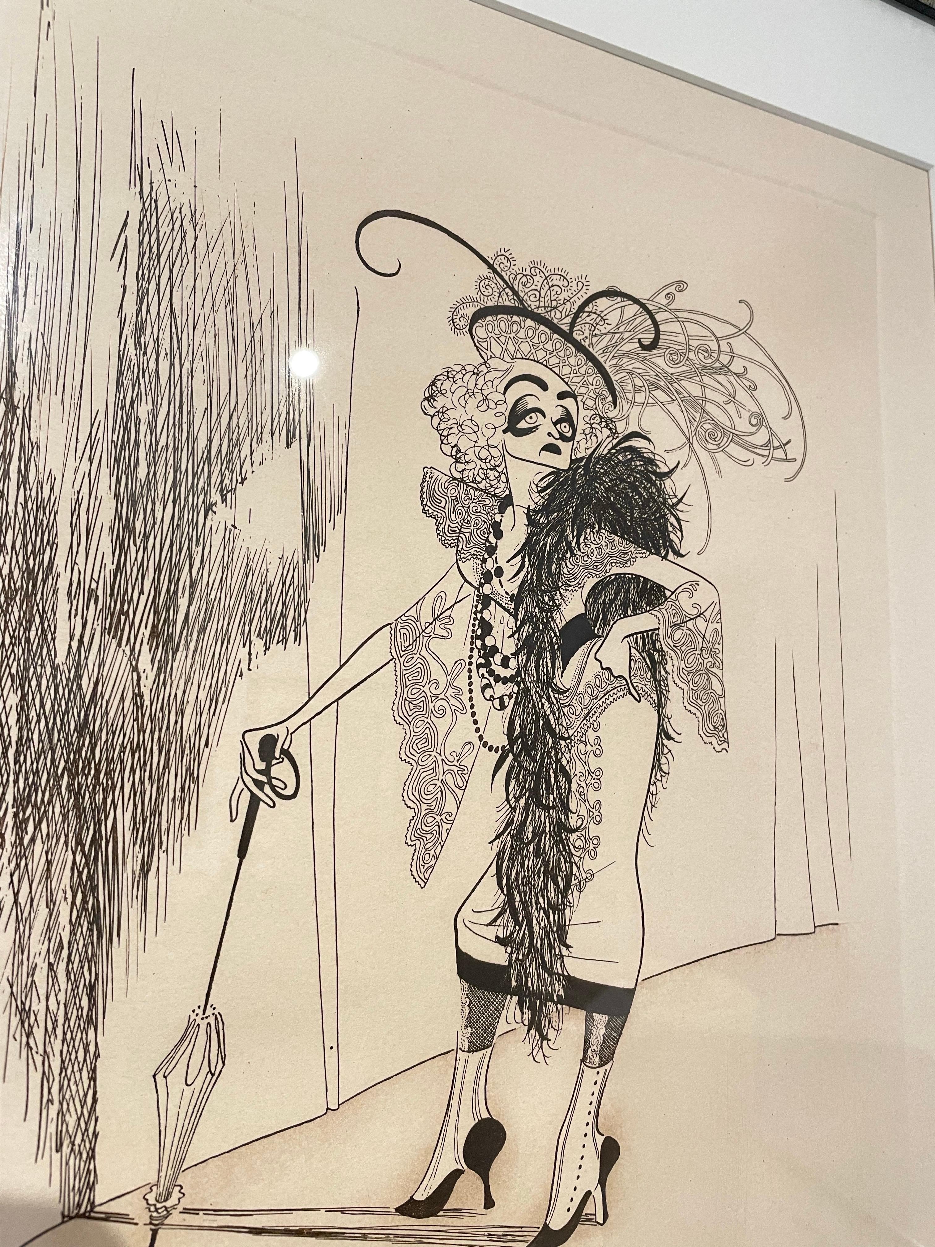 Bette Davis por Al Hirschfeld en Bueno estado para la venta en Richmond, VA
