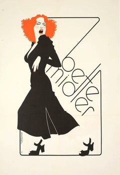 Bette Midler - Affiche originale de Richard Amsel, 1973