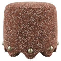 Bette Stool Made in Portugal By Ottiu Velvet Upholstered Wood