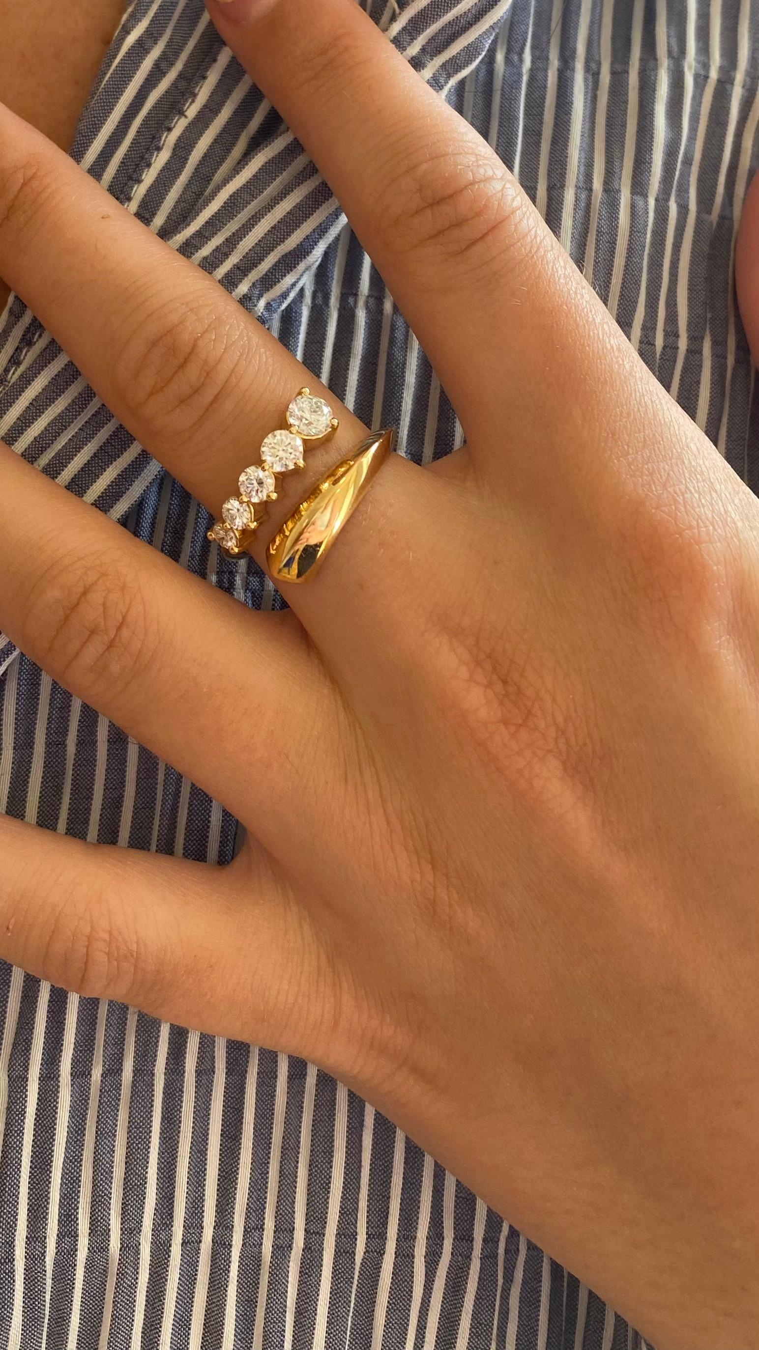 For Sale:  Better Half 1.05cts Natural Recycled Sustainable Diamond Ring 7