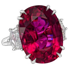 Betteridge 20.45 Carat Pink Tourmaline and Diamond Cocktail Ring