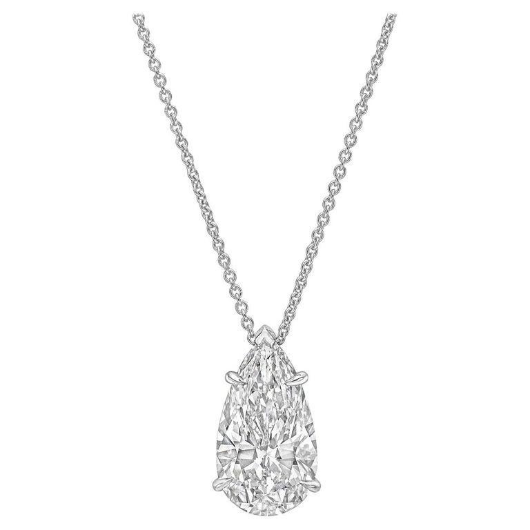 pear shaped solitaire necklace