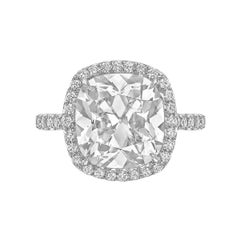 Betteridge 5.08 Carat Cushion-Cut Diamond Ring