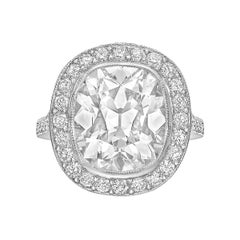 Betteridge 6.61 Carat Cushion-Cut Diamond Ring 'D/VS1'