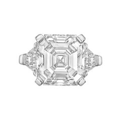 Betteridge 8.03 Carat Asscher-Cut Diamond Ring