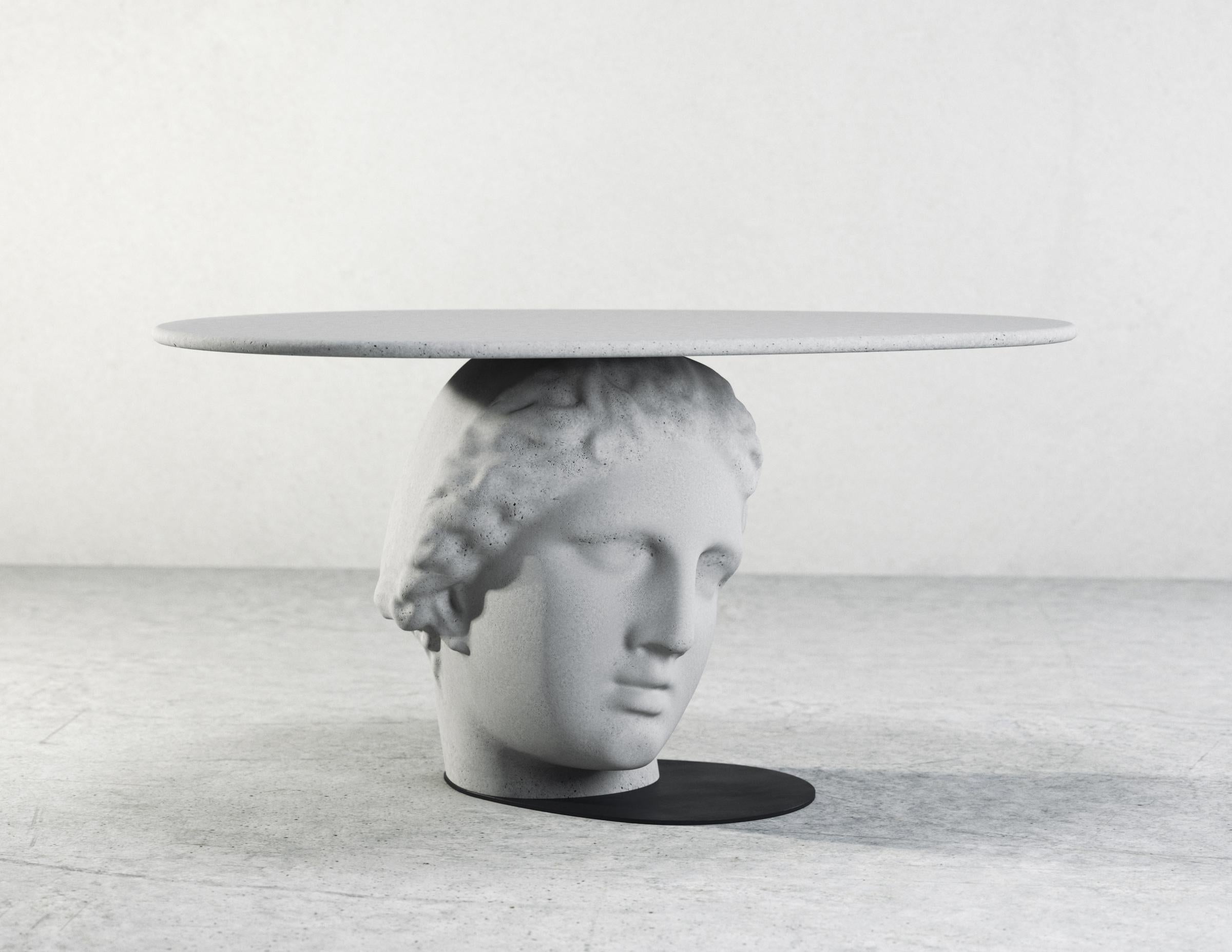 italien 21st Century Studio Irvine Betti Mod.II Coffee Side Table Béton Beige Cement en vente