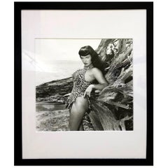 "Bettie Page with Driftwood, Key Biscayne, FL", 1954