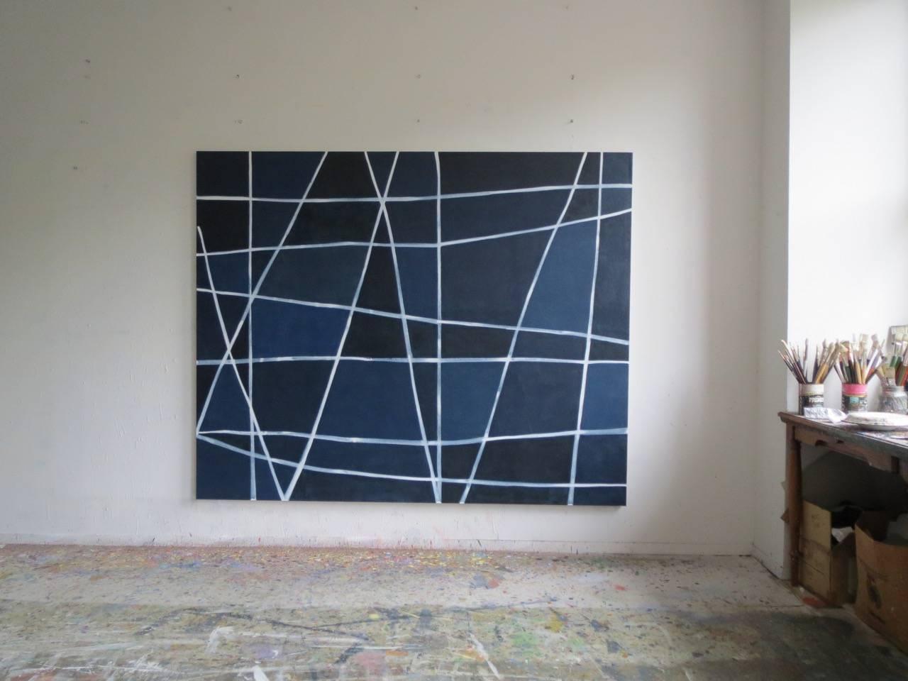 Bettina Blohm Abstract Painting - NIGHT WANDERER