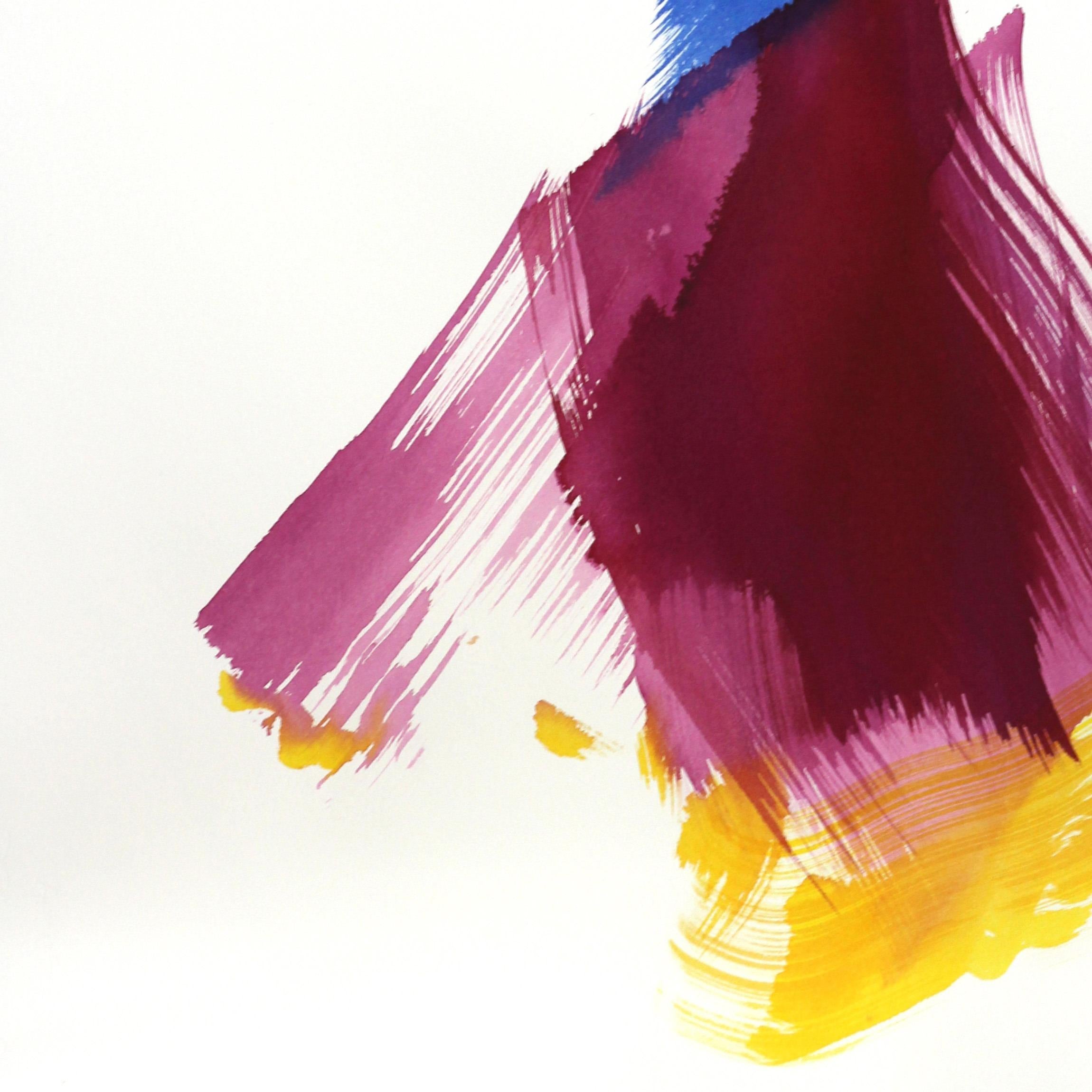 The Violet Dress 9 - Beige Abstract Painting par Bettina Mauel