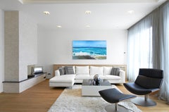 Beyond The Sea 3 - Large Oversized Modern Coastal Calm Seascape Oil Painting