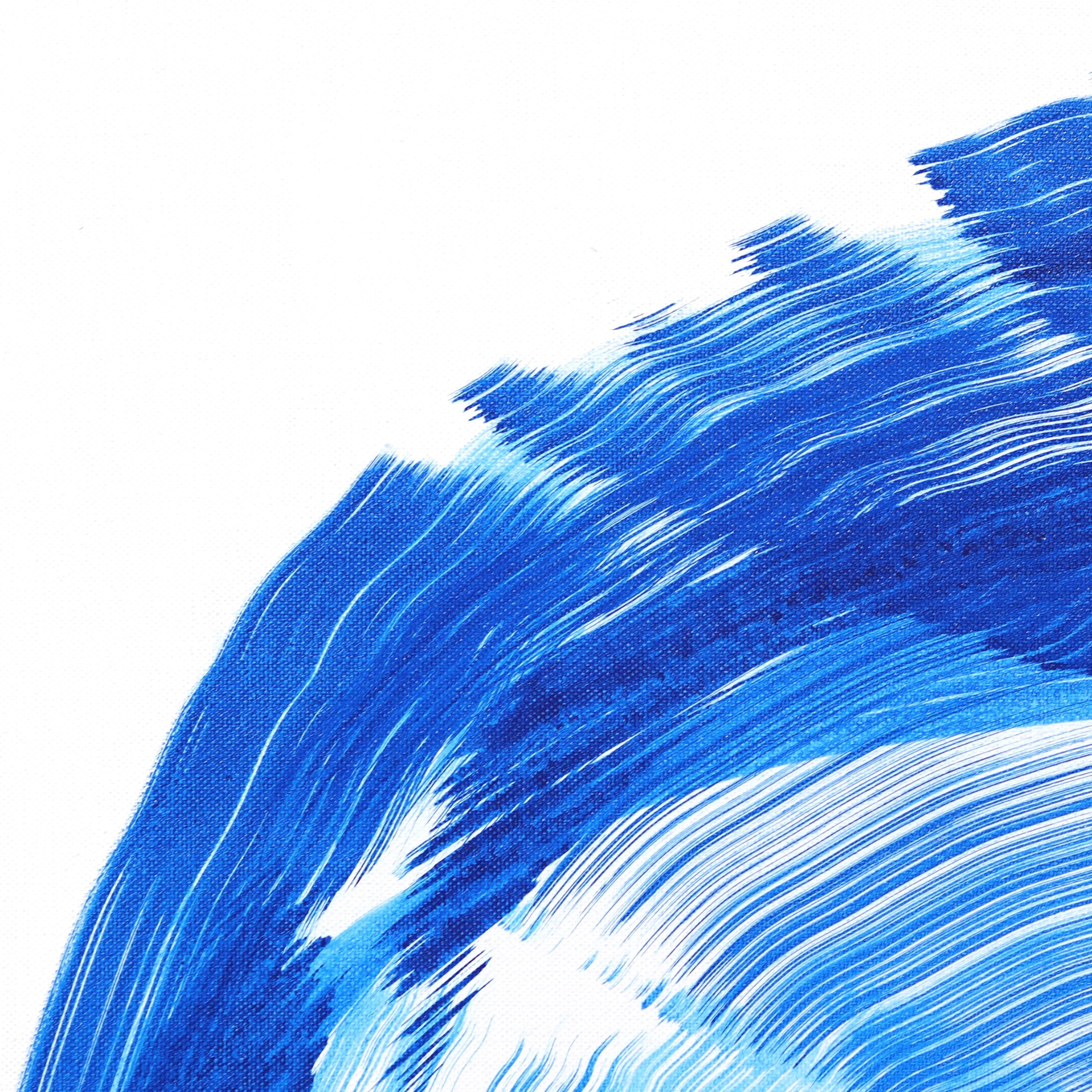 Poesia blu I - Painting Astratto di Bettina Mauel