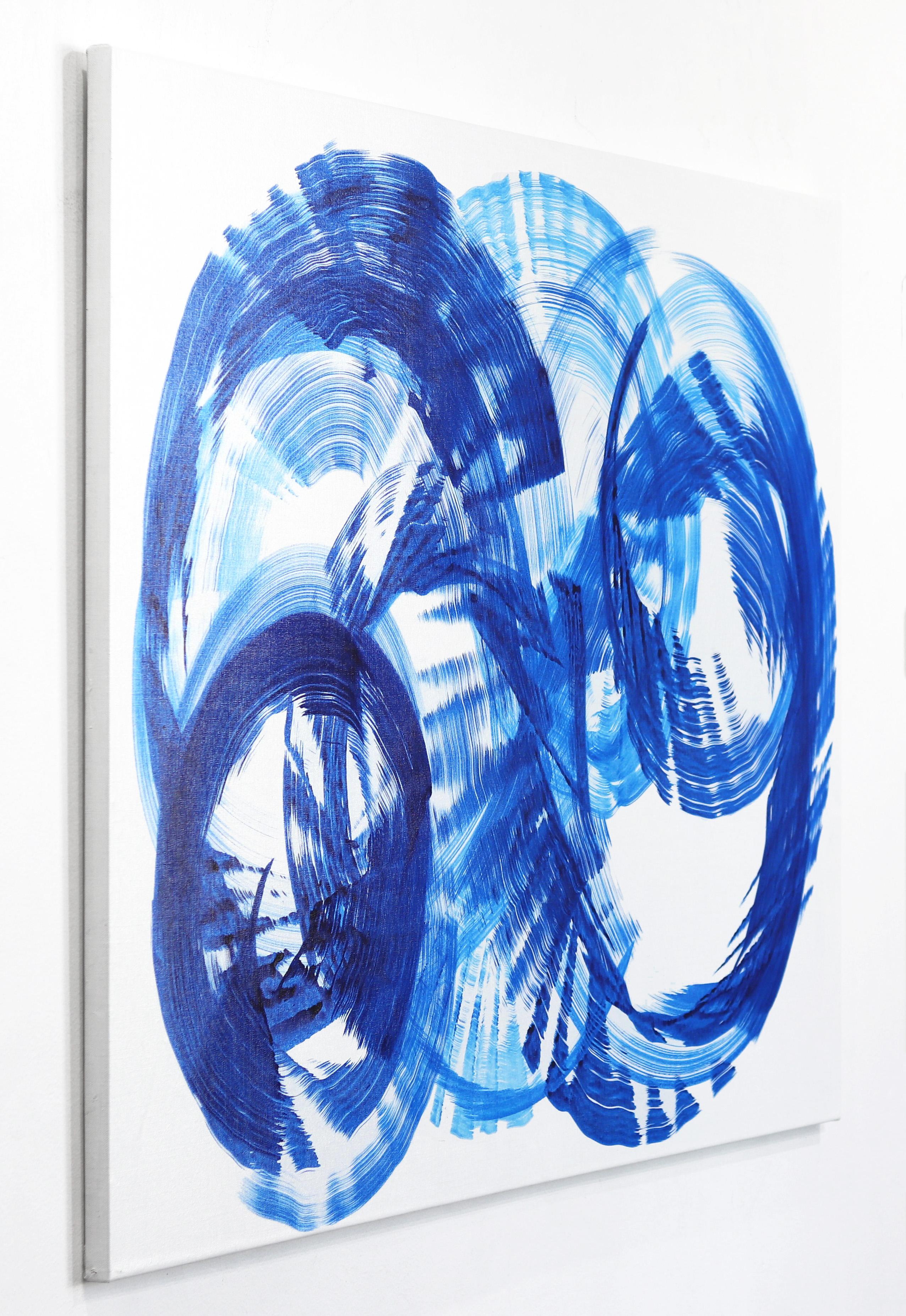 Poesia blu I - Abstract Painting Blu di Bettina Mauel