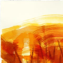 Forest 4 - Abstract Minimalist Ink Landscape Painting on French Linen Paper