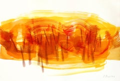 Forest 4 - Abstract Minimalist Ink Landscape Painting on French Linen Paper