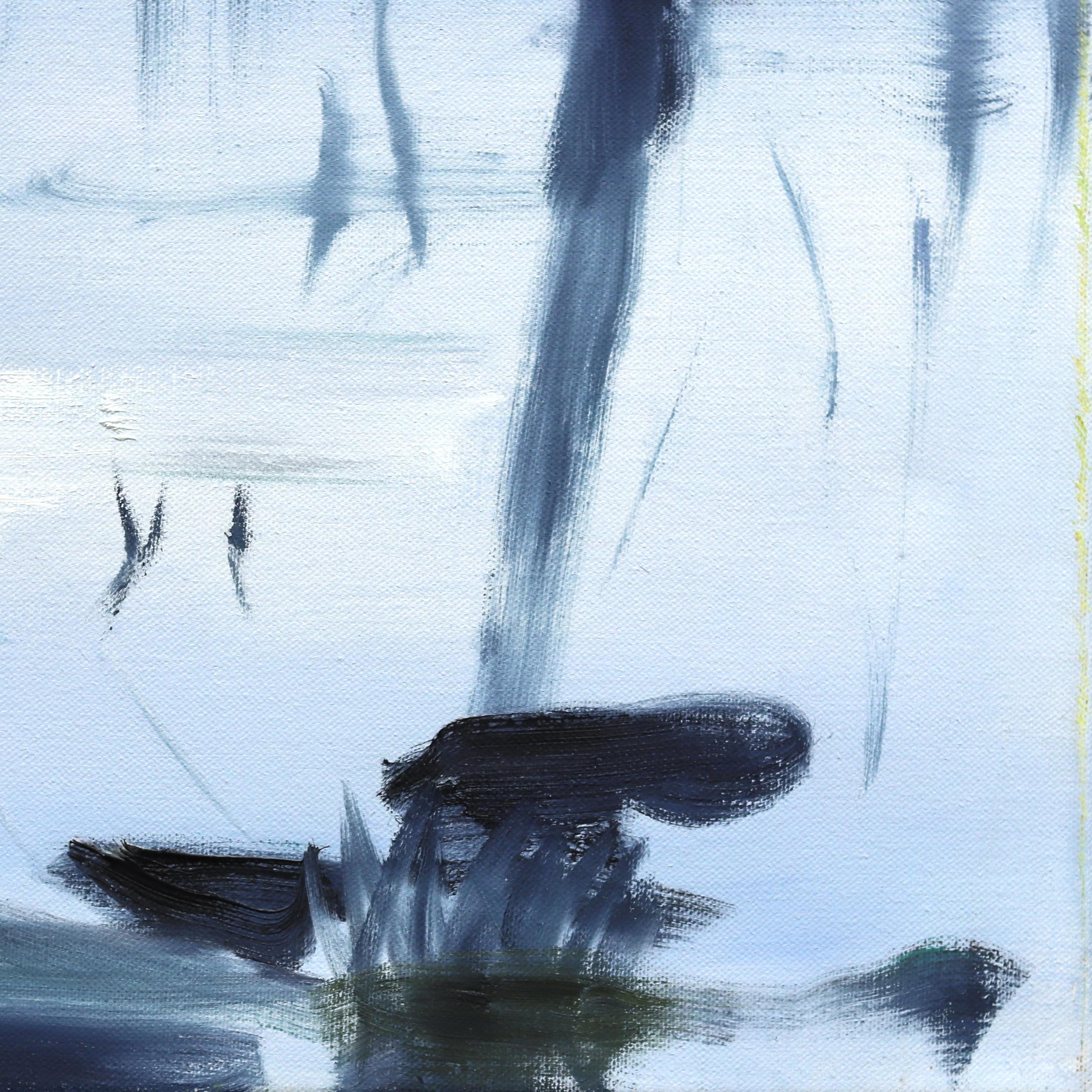 Open Landscape (Moor II) - Large Serene Contemporary Landscape Oil Painting For Sale 6