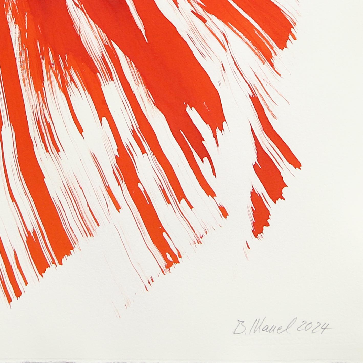 Bettina Mauel expresa vitalidad y sensualidad en sus pinturas abstractas y figurativas. 