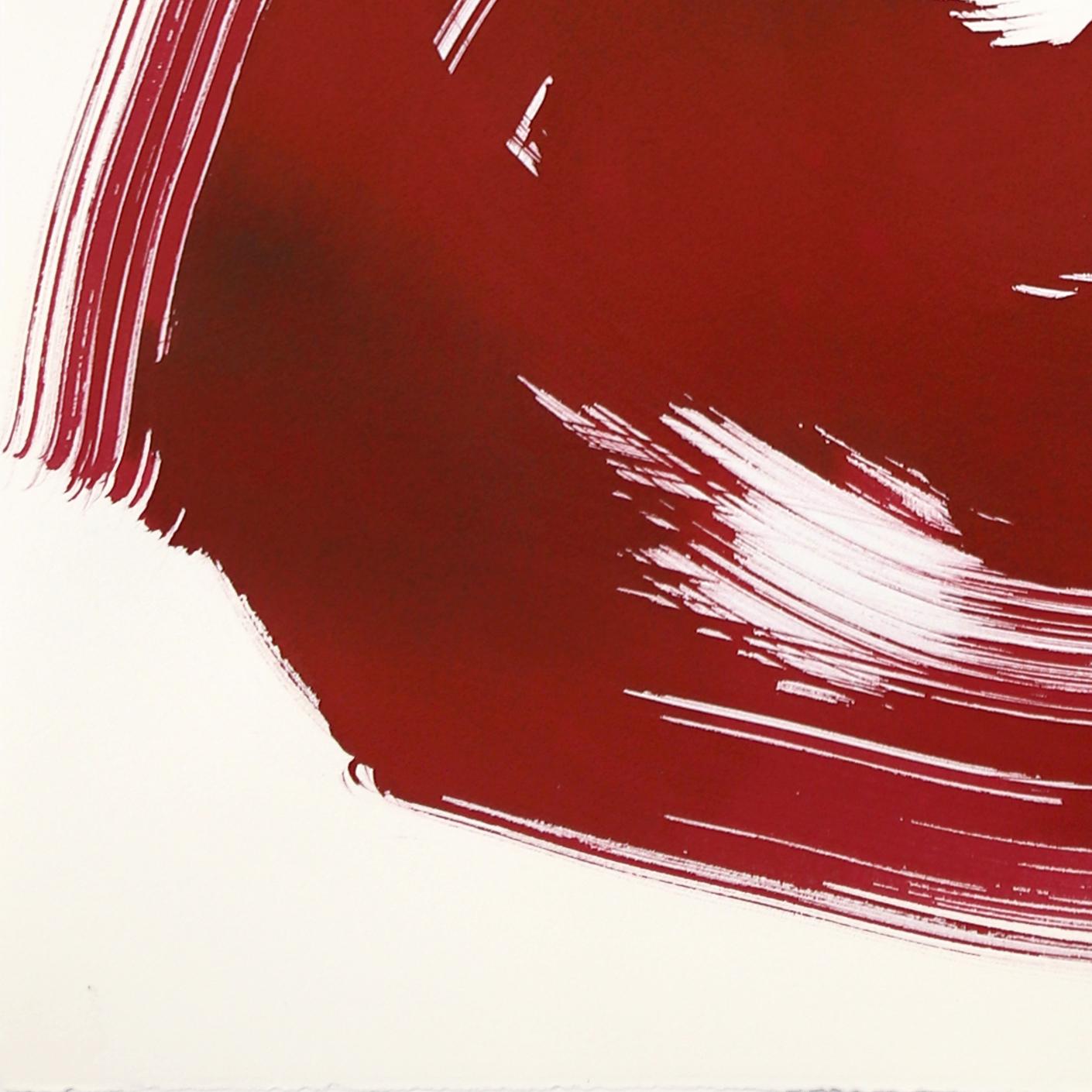 El Paño Rojo 146- Minimalista Figurativo Romántico Pintura original a tinta sobre papel en venta 1