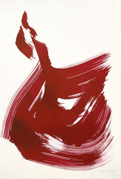 El Paño Rojo 146- Minimalista Figurativo Romántico Pintura original a tinta sobre papel