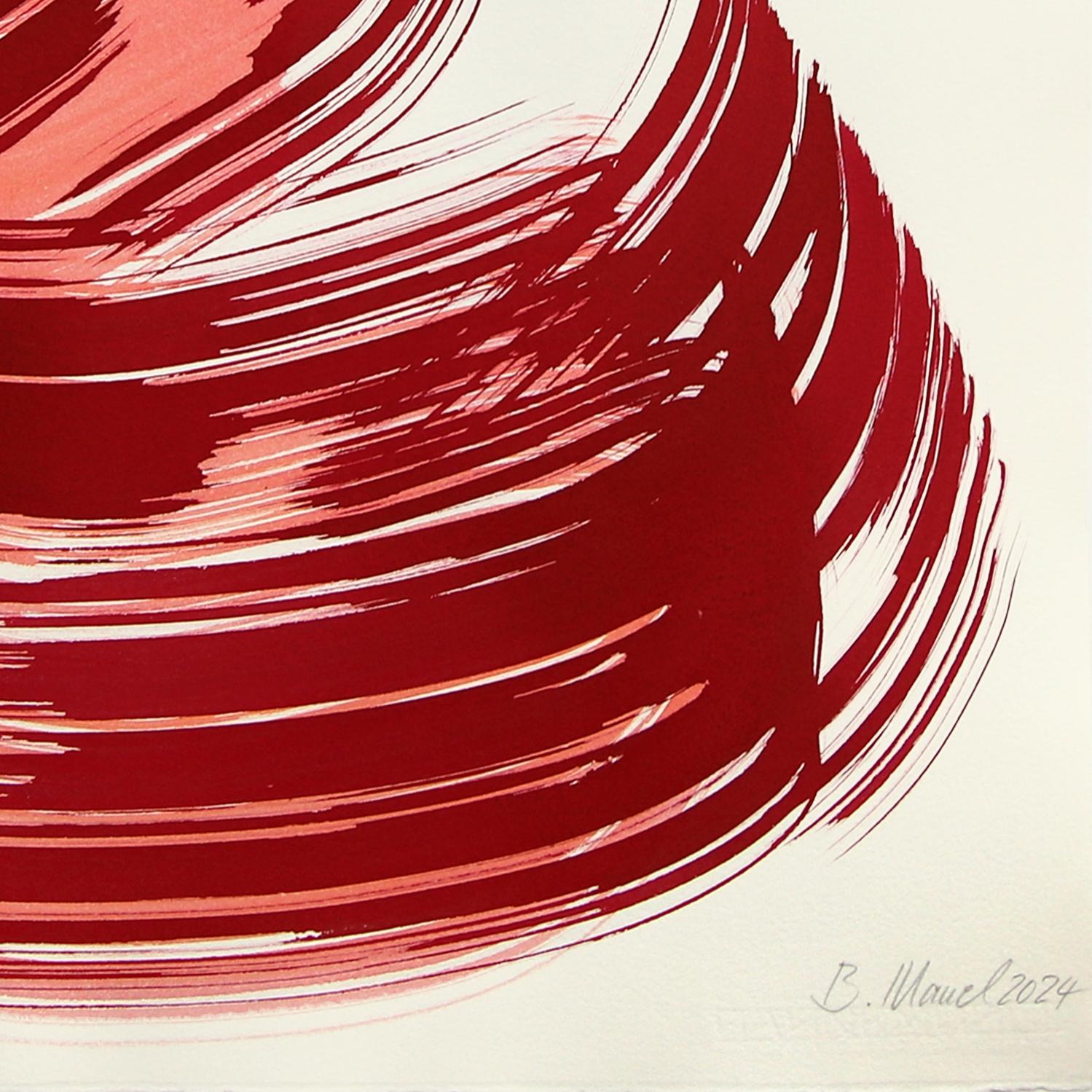 Bettina Mauel expresa vitalidad y sensualidad en sus pinturas abstractas y figurativas. 