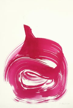 The Violet Dress 24 - Minimalist Figurative Original Ink Painting on Paper