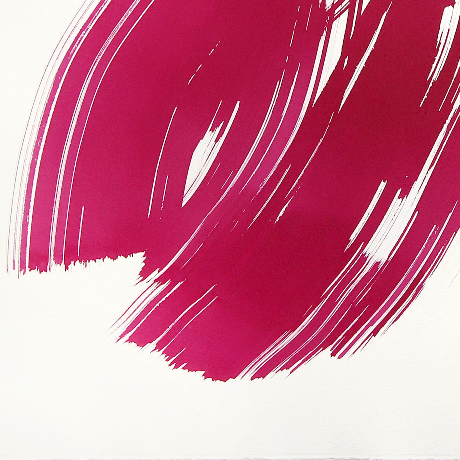 El Vestido Violeta 28 - Pintura Figurativa Minimalista Original Tinta sobre Papel - Painting Abstracto de Bettina Mauel