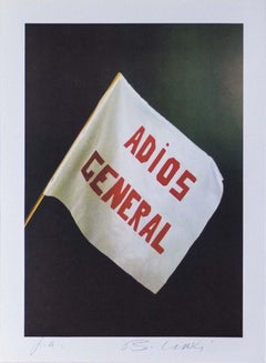 Adios General - Litografia di Bettino Craxi - 1989