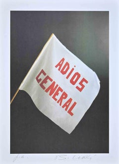 Adios General - Original Lithograph by Bettino Craxi - 1989