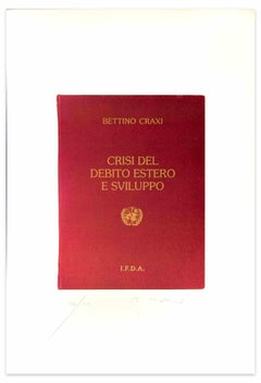 Crisi del Debito Estero e Sviluppo - Lithograph by Bettino Craxi - 1994