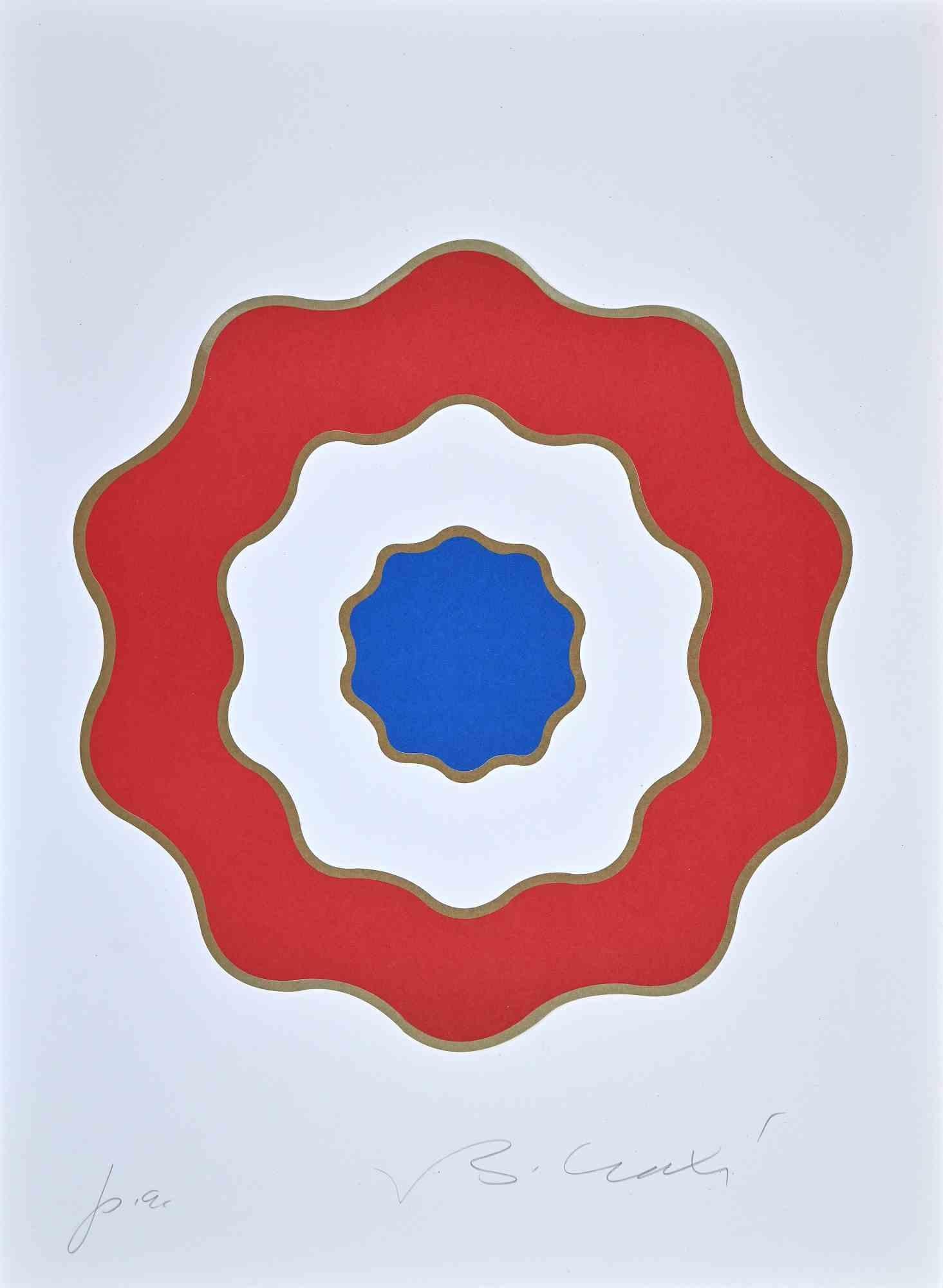 The Cockade  is an original lithograph on paper realized by the Italian politician Bettino Craxi in 1989. 

Original lithograph on paper. 

Hand-signed in pencil on the lower right corner: B.Craxi . Artist's Proof. On the lower left corner: P.A. in