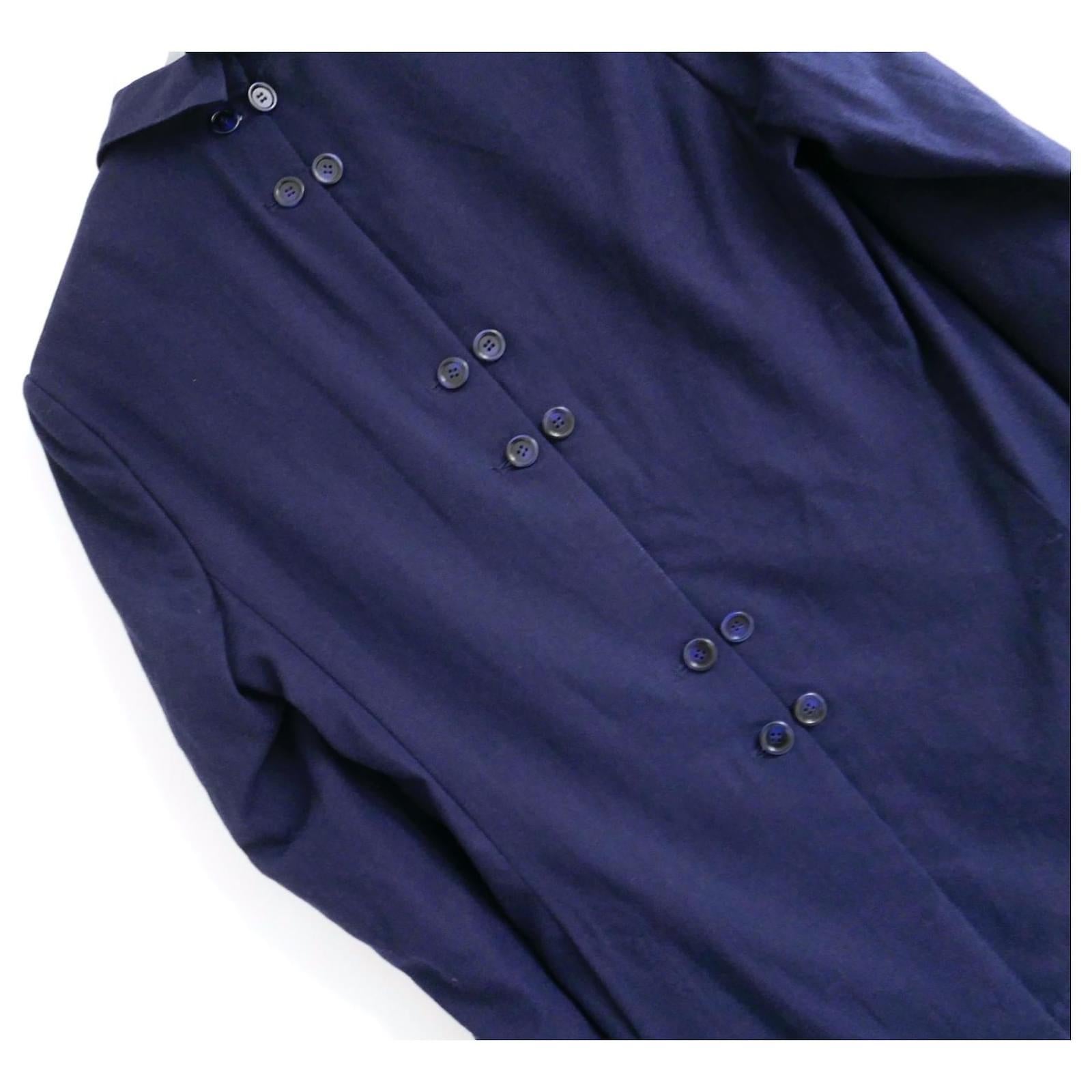 Donna Giacca in lino Bettter x Rika Studio Navy in vendita