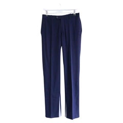 Pantaloni in lino Bettter x Rika Studio Navy Navy