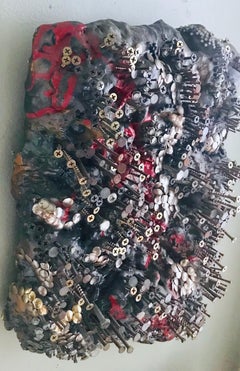 Canyon Lake, Scultura in metallo, Installazione, Originale fatta a mano, pronta da appendere