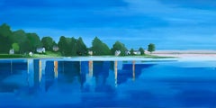June on The Cove, Landschaft, Wasserlandschaft, Reflektionen, Blau, Wasser, Horizontal