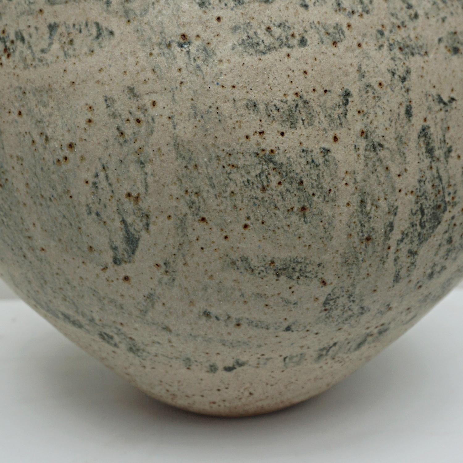 English Betty Blandino Coiled Stoneware Pot Circa 1980