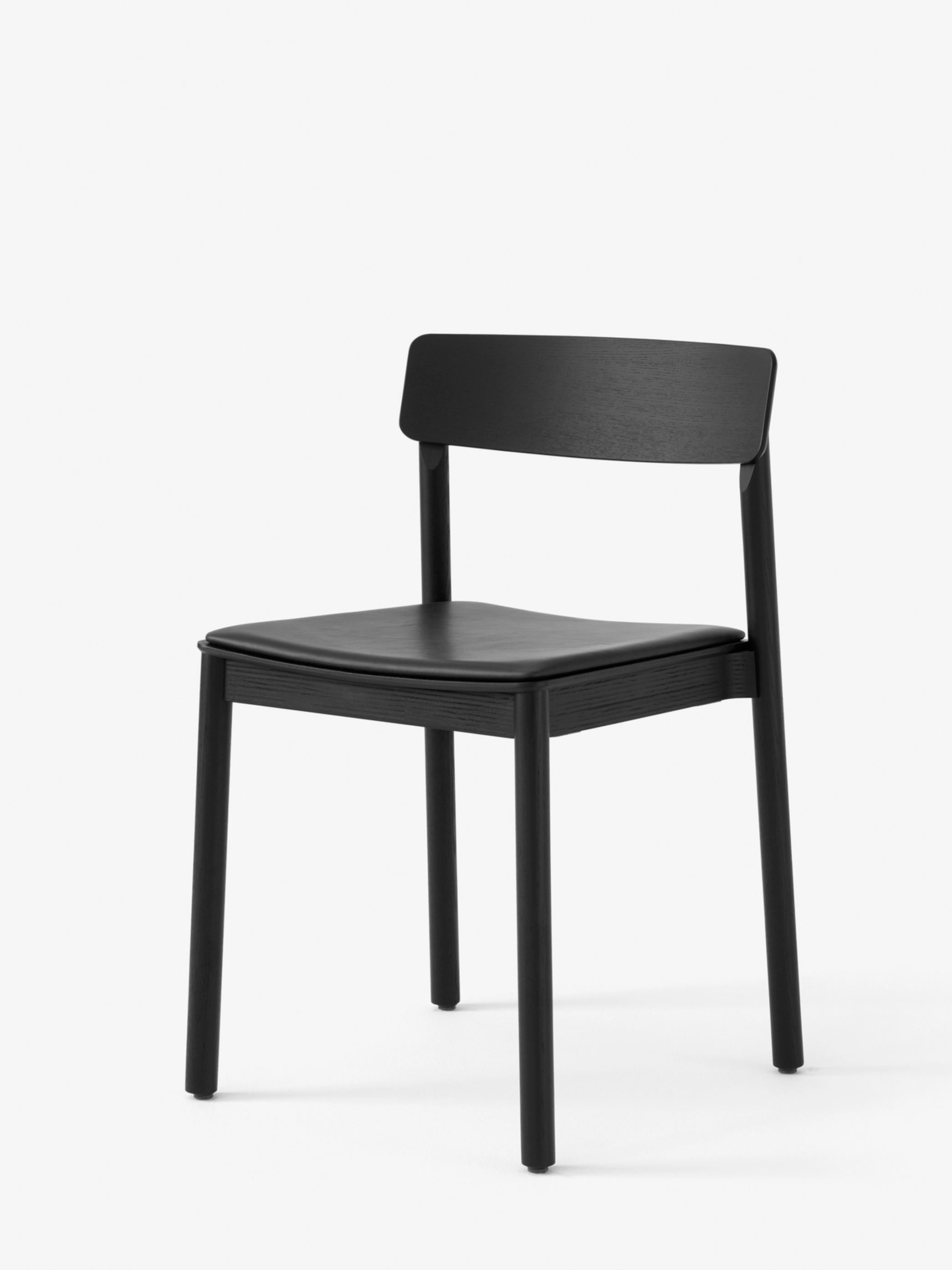 XXI secolo e contemporaneo Sedia Betty TK3 in pelle nobile anilina nera di Thau & Kallio per &Tradition in vendita